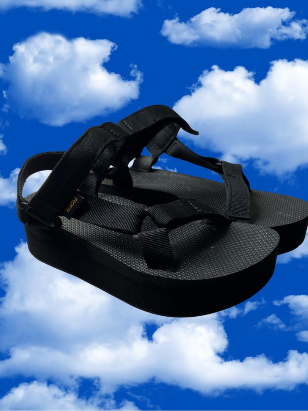 Teva Sandals Womens Size 6 Black Flatform Universal $115 MSRP